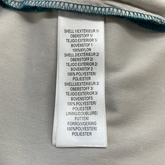 Adrianna Papell NWT Teal Green Sleeveless Lace Shift Dress Size 2P - Picture 11 of 12